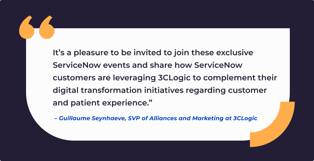 3CLogic to Exhibit and Speak at ServiceNow World Forum and Healthcare